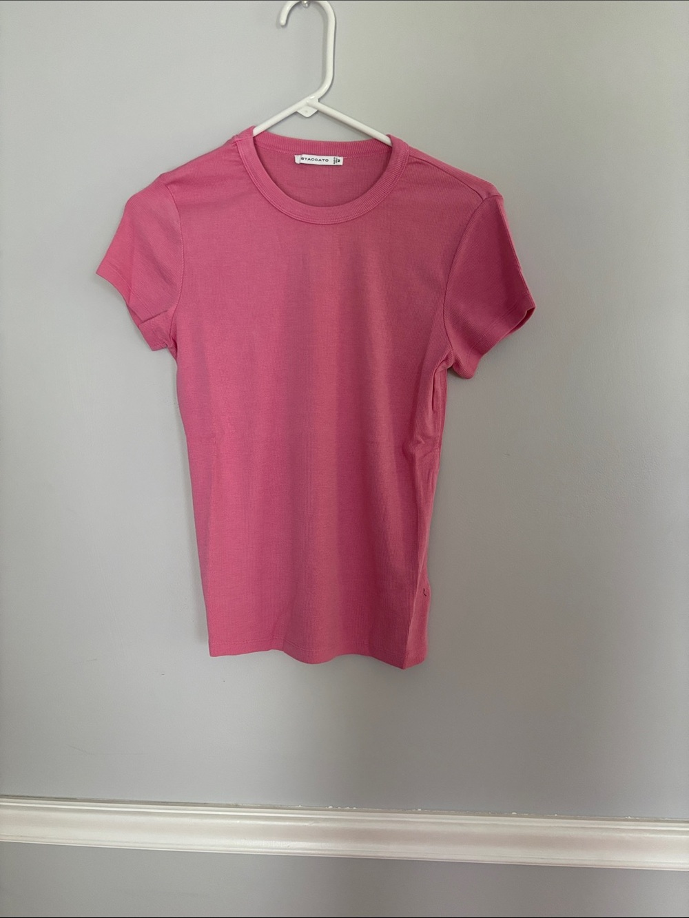 Staccato Pink Short-Sleeve Crewneck Tee
